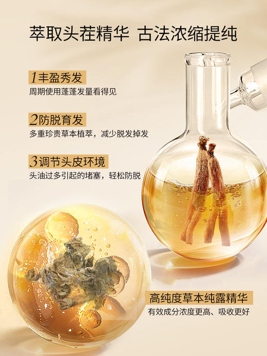 霸王首乌育发洗发水防脱型毛囊浓密控油蓬松防脱发萃取精华育发液 商品图7