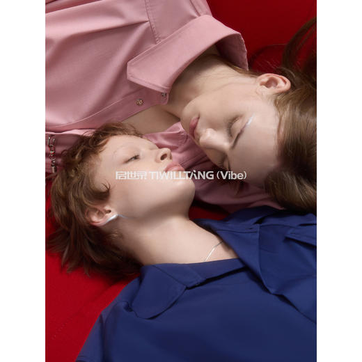 启世录TIWILLTANG“哲焕绅度”龙骨链慵懒风垂感衬衫男 商品图2