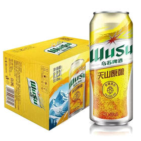 [啤酒]乌苏啤酒(听)天山原酿500ml*12听整箱