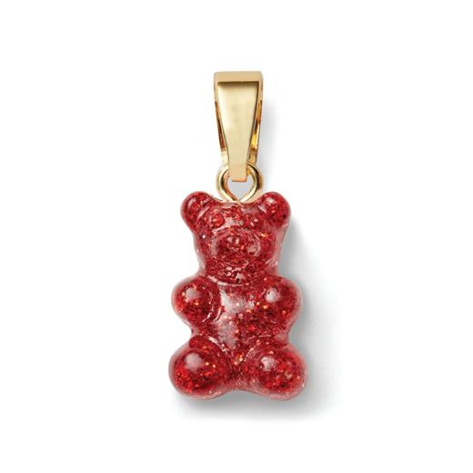 订购4周到｜CRYSTAL HAZE-Nostalgia Bear-classic-红丝绒色小熊 吊坠（金色环扣）［挪威设计师］ 商品图0