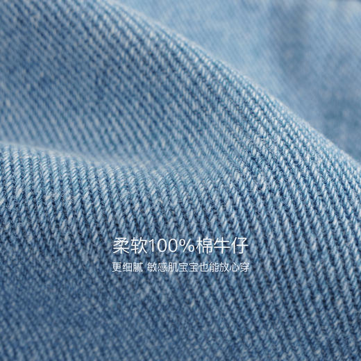 马克珍妮女童元气海军领纯棉牛仔外套2025年秋装新款551510 商品图4