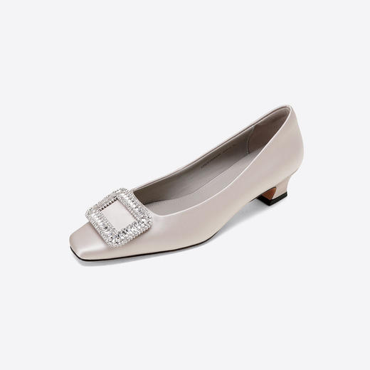 Westory2025年秋季小方头低跟单鞋通勤百搭浅口鞋S25CE76501 商品图1