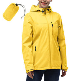 33000ft户外软壳冲锋衣女士春秋款GEO-TECH面料防水可收纳外套