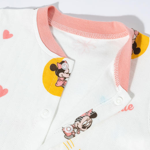 迪士尼春秋季新款女童前开连体衣纯棉女宝满月哈衣卡通印花可外穿爬爬服ZD3EL023 商品图12