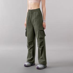 跃牌【美西西系列】美式工装裤2025夏季新款高腰显瘦阔腿休闲登山速干薄款健身长裤女CK-9938