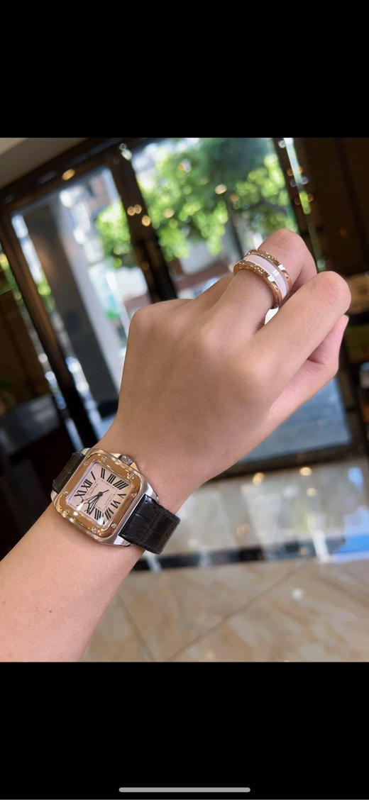 宝格丽 白金 单环 陶瓷 戒指 商品图3