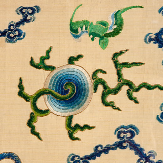 清代“龙戏珠”宫廷刺绣 商品图3