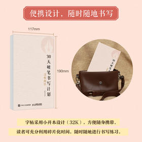 30天硬笔书写计划 日常用字 硬笔字帖书法口袋本 基础控笔训练书法基础临摹字帖 高频汉字