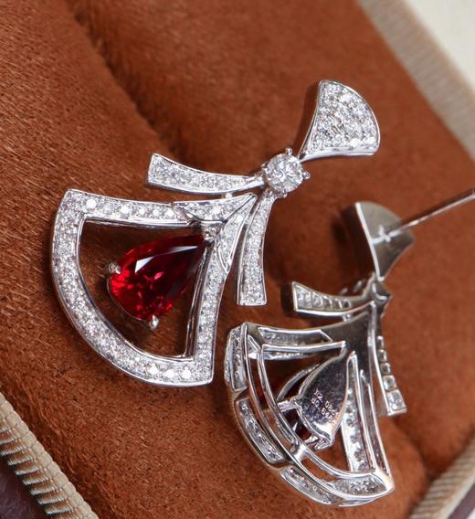 2.08克拉刻面红宝石耳坠 商品图1