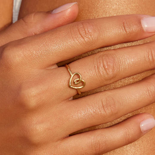 在途4周到｜Agapee-BELÉN-心形 镂空 戒指［法国设计师］ 商品图0