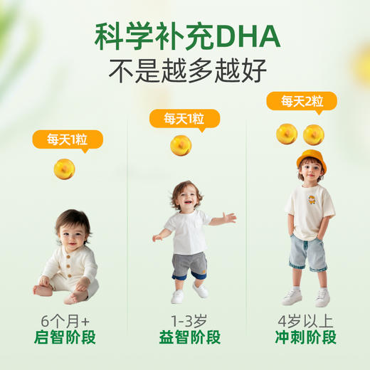 ChildLife童年时光 软海藻油DHA胶囊 护眼补脑 非鱼油 商品图4