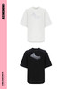 ASMEMMO咦哇•幻像重叠logo印绣花T恤男夏季简约纯色打底短袖潮流 商品缩略图4