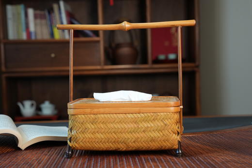 竹报平安  普陀山书院推荐手工编制家用竹器 商品图1