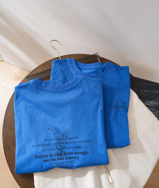 （小眠专属）海岛蓝T恤 | 打造夏日时髦穿搭，显白又gao级 商品图8