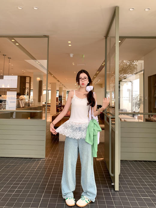 <曾小咸推荐>蕾丝边叠穿吊带背心 商品图10