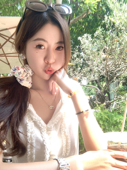 <曾小咸推荐>木耳边V领短袖+碎花半身裙套装 商品图7