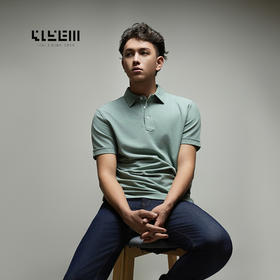 4158m 政企精英 专属定制 Balance冰藻泥短袖POLO衫