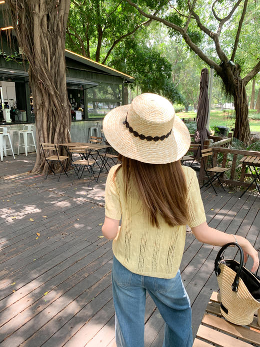 <曾小咸推荐>4.4现货秒杀 ！微信超特价！3色镂空针织短袖t 日常109.99/件 立减50 秒杀59.99/件！！ 商品图6