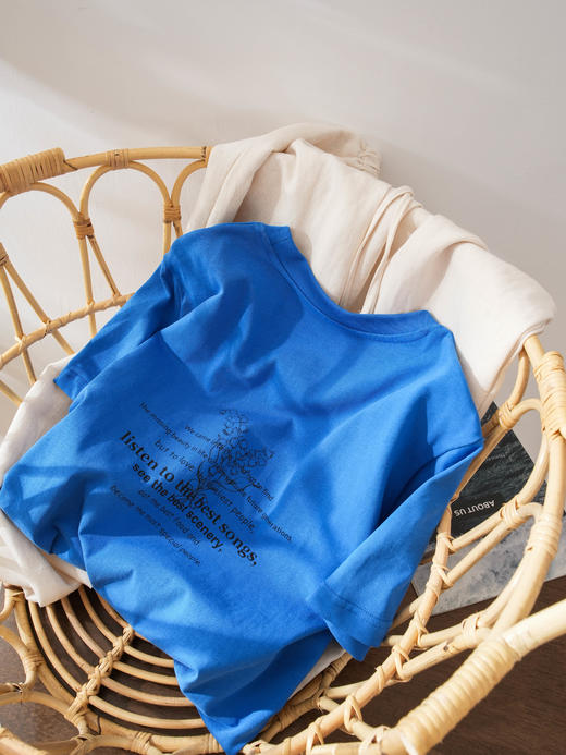 （小眠专属）海岛蓝T恤 | 打造夏日时髦穿搭，显白又gao级 商品图6