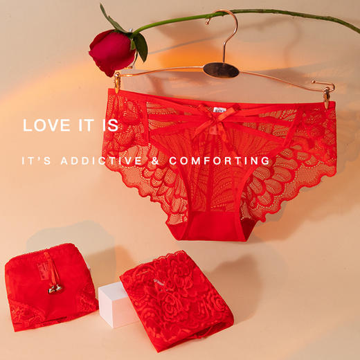 【6条更值❗️仙气性感蕾丝内裤】超薄镂空网纱，打造若隐若现的高阶性感，舒适包裹，既诱惑又迷人！低腰提臀高质量纯棉裆网纱女士三角内裤 商品图2