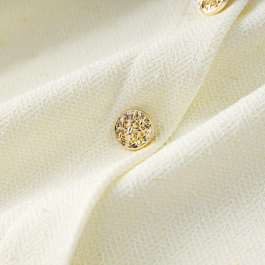 「高货wl」全新升级【铂金会员330/天猫439/差价109】(71251)洛诗琳法式名媛小香风连衣裙2025夏季方领收腰显瘦裙子女 商品图2