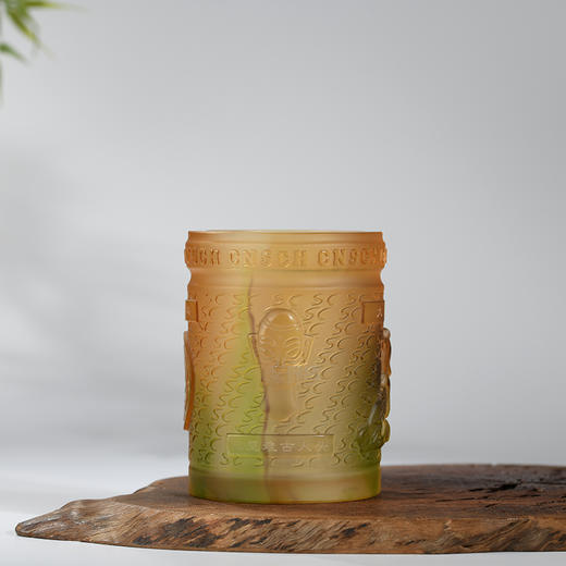 魅力四川琉璃笔筒-圆形 商品图2