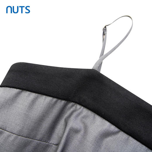 NUTS商场同款夏季灰色设计感网纱拼接宽松吊带连衣裙423101043 商品图2