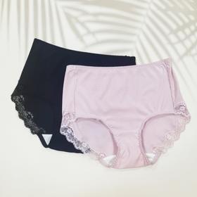 【罗纹针织莫代尔蚕丝里裆】SCHIESSER德国舒雅女士棉螺纹织法莫代尔中腰平角裤30/25789T