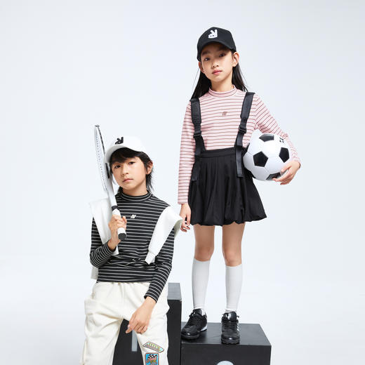 男女童中领长袖针织衫秋季新款安奈儿童装EM531597 商品图3