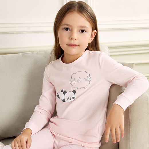 【绵绵秋衣裤套装】男女童秋衣裤套装秋季新款安奈儿童装JM537587 商品图4