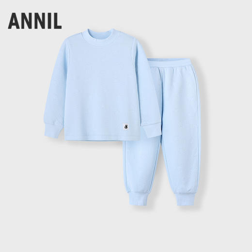 【厚实夹丝绵保暖衣】男女童保暖衣套装秋季新款安奈儿童装JM537589 商品图3