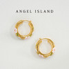 ANGEL ISLAND 「花园」彩色白色滴釉浮雕花卉耳圈气质古典耳环 商品缩略图8
