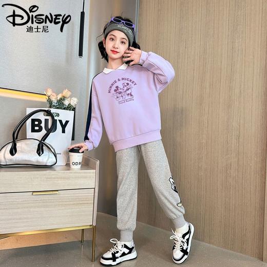 迪士尼女童加绒卫衣秋冬新款女大童上衣冬季加厚保暖衣打底衫洋气 商品图6