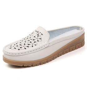 泉州 花瓣花纹镂空 高跟半托女鞋（尺寸偏小，拍大一码）