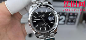 C厂劳力士日志型41mm 黑色盘 3235机 五珠链 904L钢 男士腕表