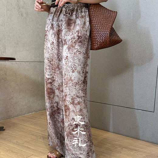 【特价不退不换】【预售7天】良木礼印花面料裤（Q645） 商品图1