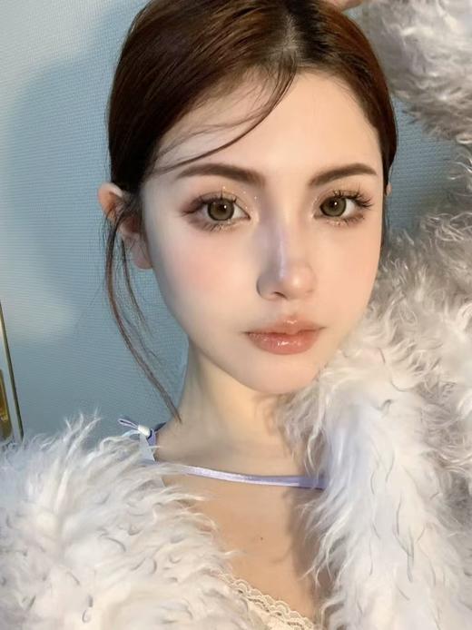 【日抛中直径】PUFF GIRL-圣诞布丁 棕-14.2mm【日抛0-800度 不含525/575】 商品图8