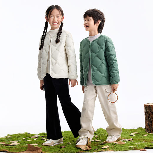 【校服内胆神器】男女童短款羽绒服冬季新款安奈儿童装EM545647 商品图3