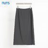NUTS商场同款夏季简约通勤高腰A字显瘦中长款半身裙424062250 商品缩略图2
