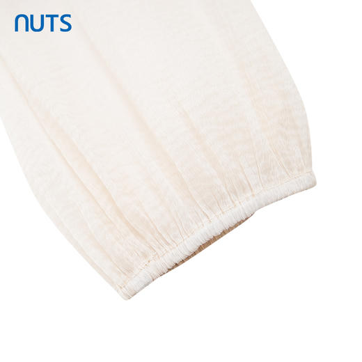 NUTS商场同款夏季白色设计感简约气质小披肩长袖衬衫425011175 商品图4