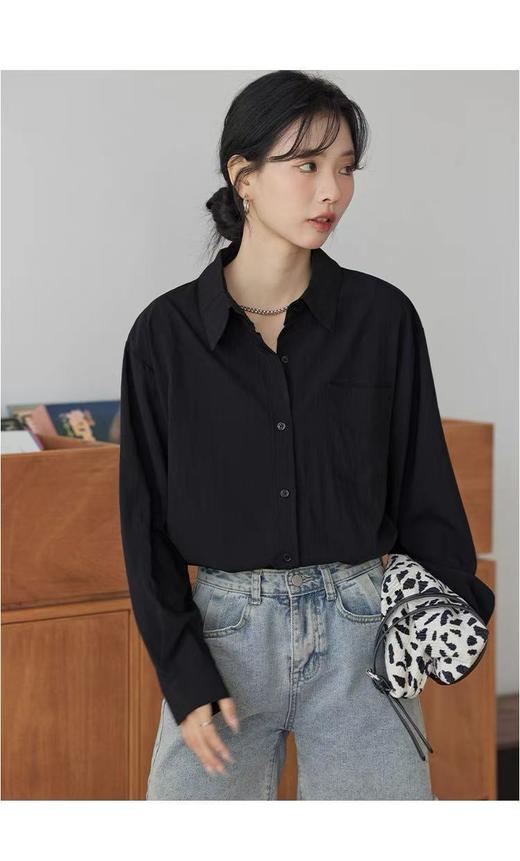 【新品推荐】吉妮品牌-039G中长简约薄款衬衫防晒外套-喜出 商品图6