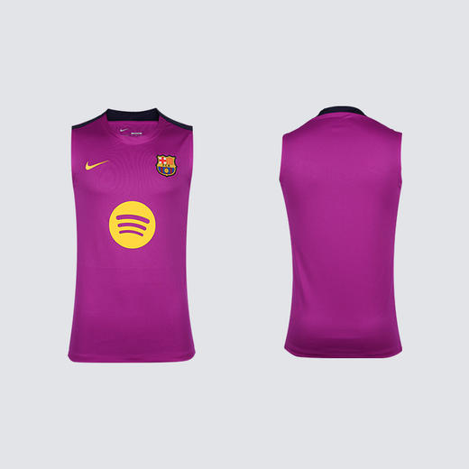 小李子正品NIKE耐克巴萨足球运动训练背心成人男HJ7733-552 商品图4