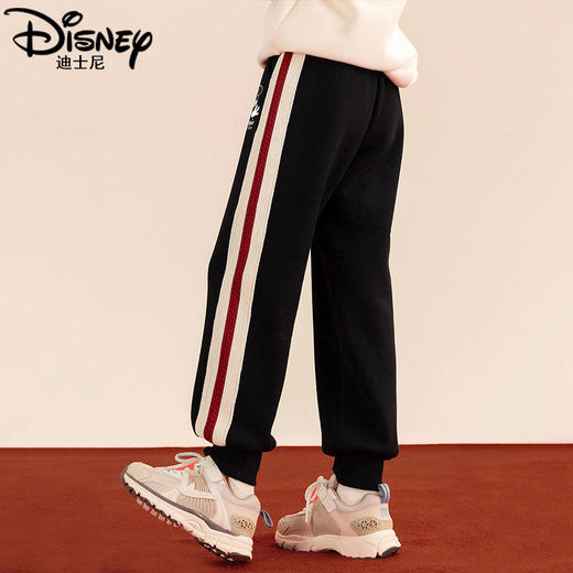 迪士尼女童加绒裤子冬季新款儿童冬装裤子女孩中大童运动休闲裤厚 商品图4