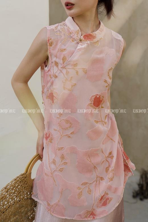 【门店同款】ENJOY夏季云敛-“乐染东方”沁粉花海上衣 163497470 商品图1