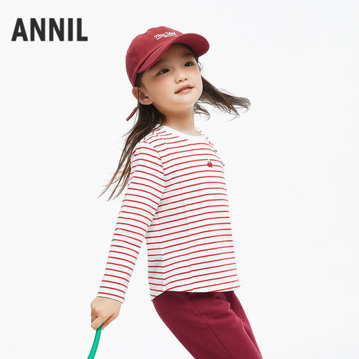 女童圆领长袖针织衫秋季新款安奈儿童装TG531615 商品图1