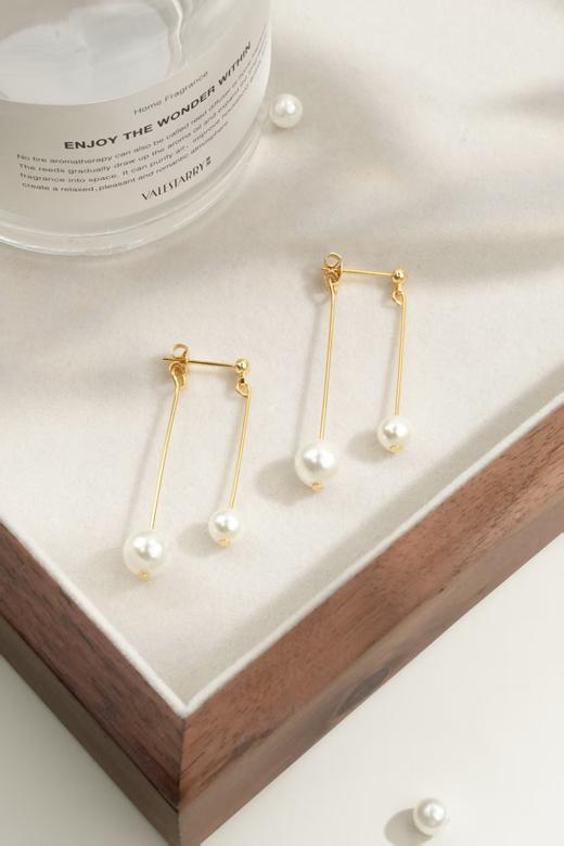 优雅气质ninina流苏珍珠耳钉 商品图4