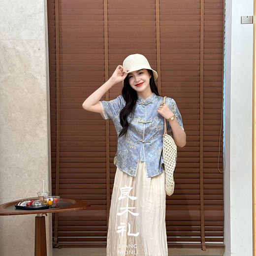 【预售7天】良木礼真丝上衣（2624） 商品图0