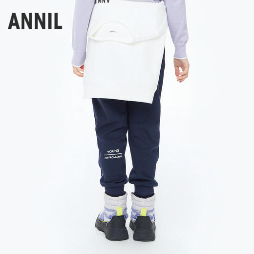 男女童全腰针织单裤秋季新款安奈儿童装EM536584 商品图2