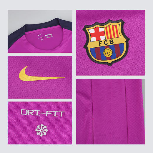 小李子正品NIKE耐克巴萨足球运动训练背心成人男HJ7733-552 商品图3