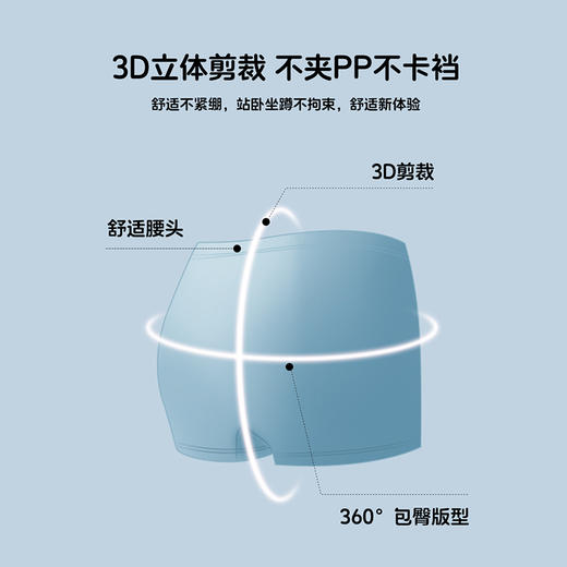 贝贝怡夏季新款男女宝宝平角内裤一片式无痕四角底裤（4件装）ZB5EP013 商品图11